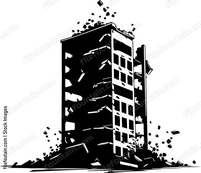 Destroyed Building