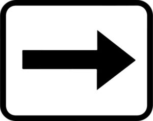 Direction Pointing Arrow
