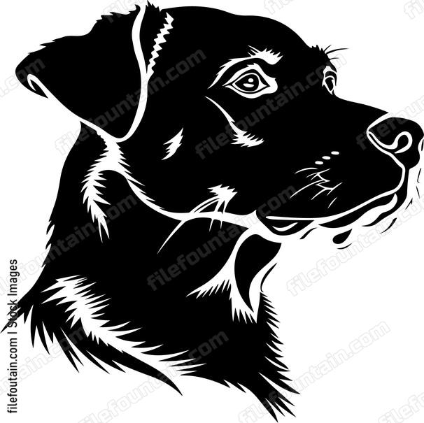 Dog Silhouette Design