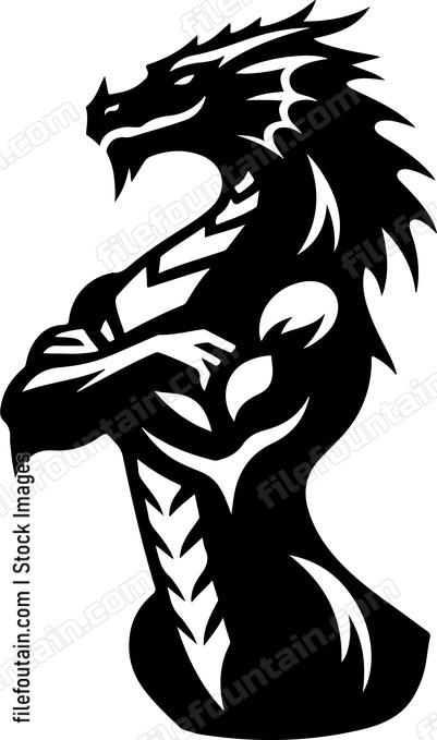 Dragon in a arrogant pose