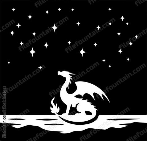 Dragon in the Starry Night