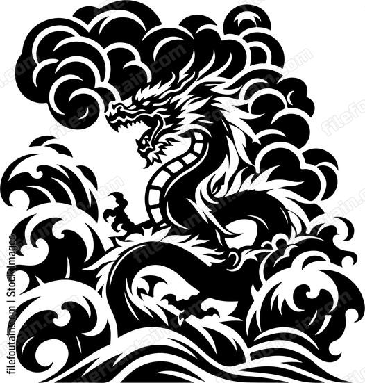 Dragon Roaring in a Storm