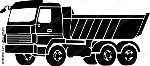 Dump Truck With Trailer