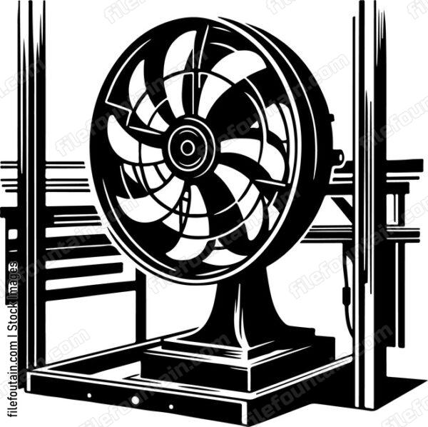 Electric fan positioned to maintain air quality
