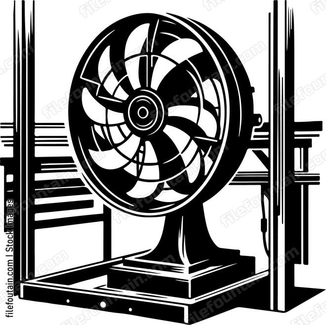 Electric fan positioned to maintain air quality