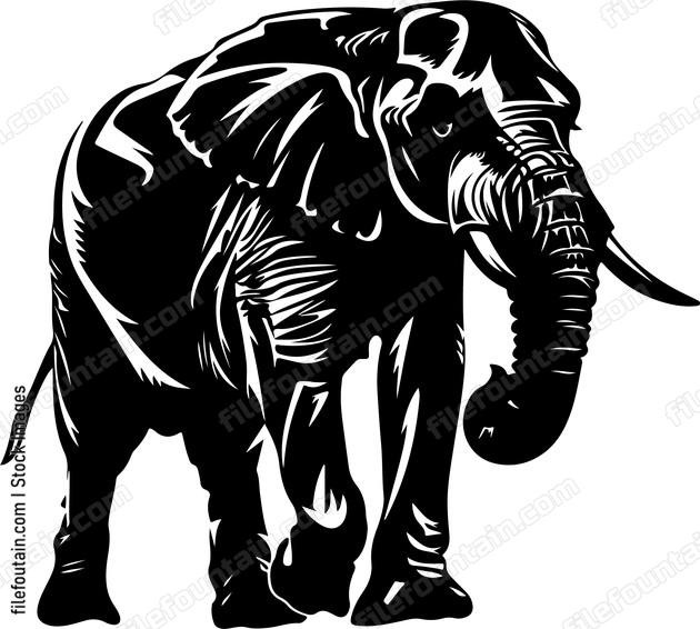 Elephant digital art