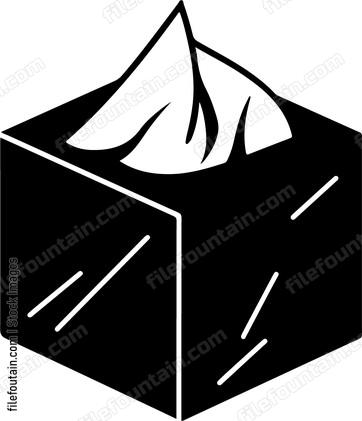 Facial tissues box