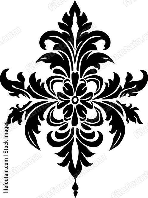 Filigree flourish ornament