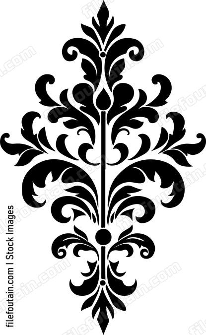 Filigree flourish ornament