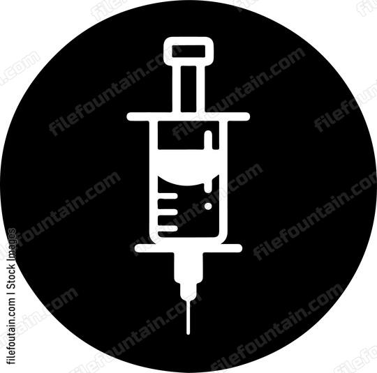 Filled circle syringe