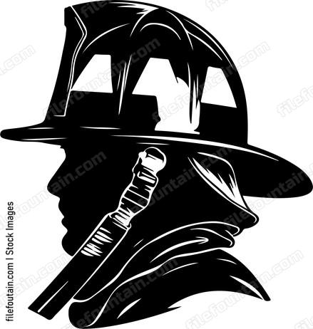 Firefighter Helmet Side View