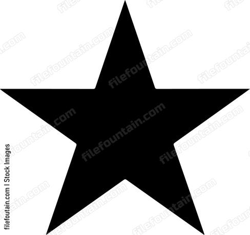 Five pointed star shape