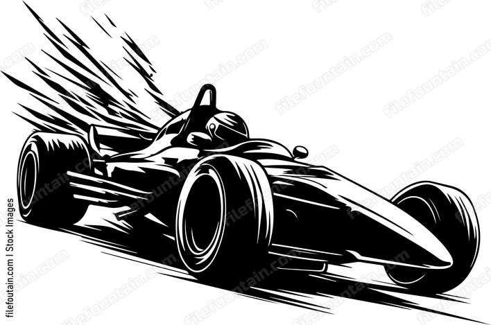 Flaming Racing Car