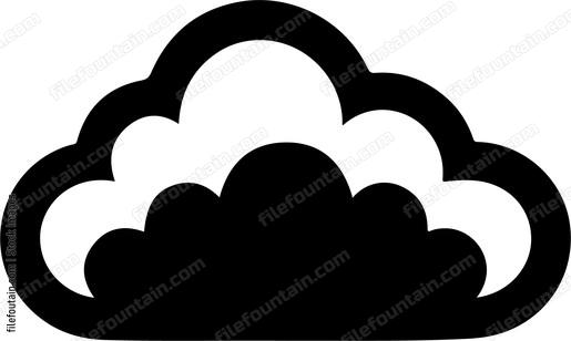 Fluffy cloud shape