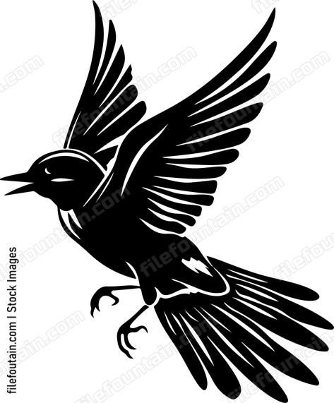 Flying Bird Back View