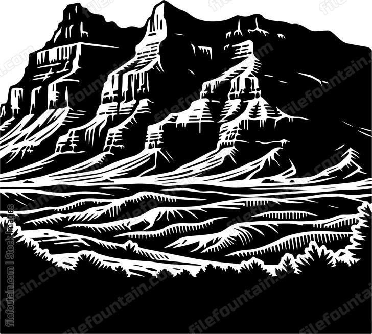 Fossil Bed Landscape