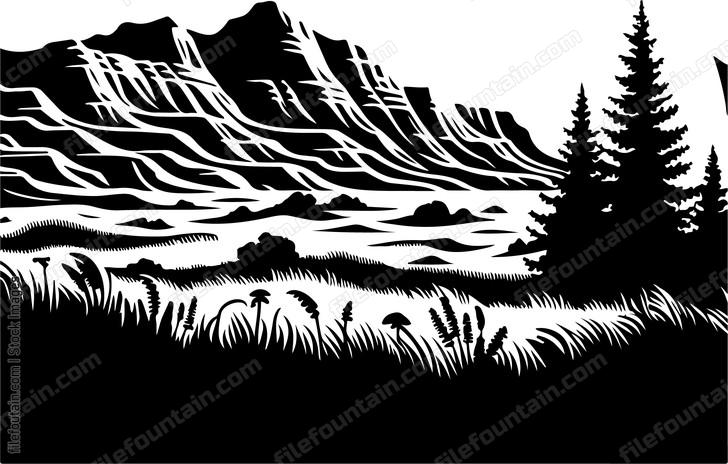 Fossil Bed Landscape
