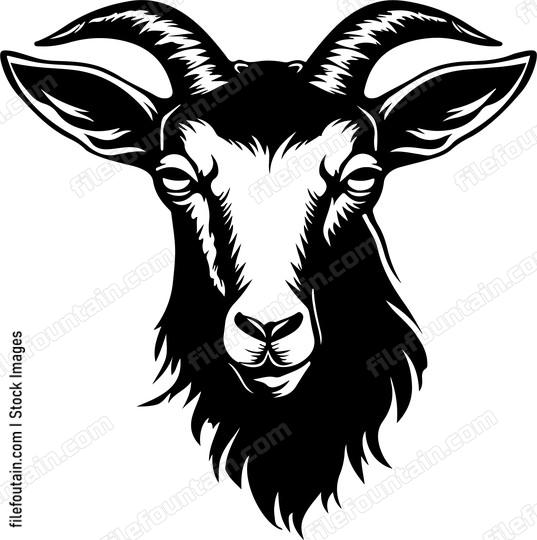 Goat head silhouette
