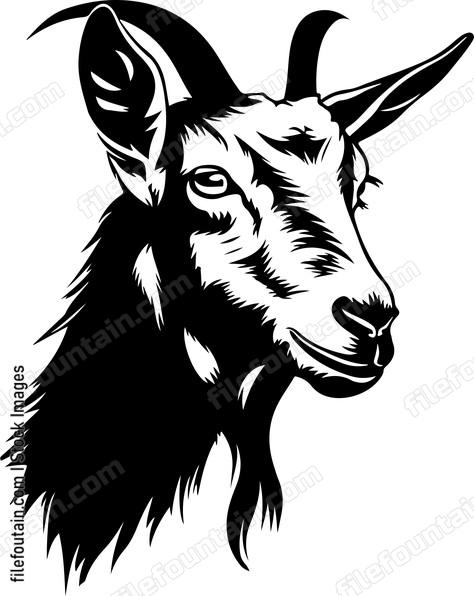 Goat head silhouette