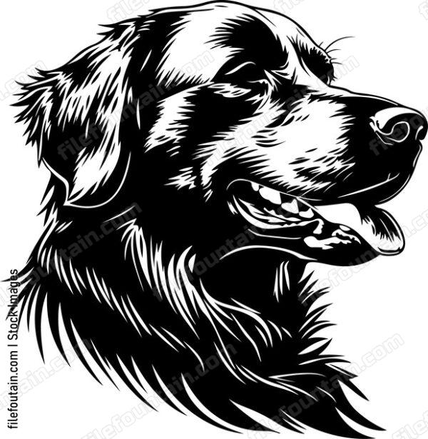 Golden Retriever Head