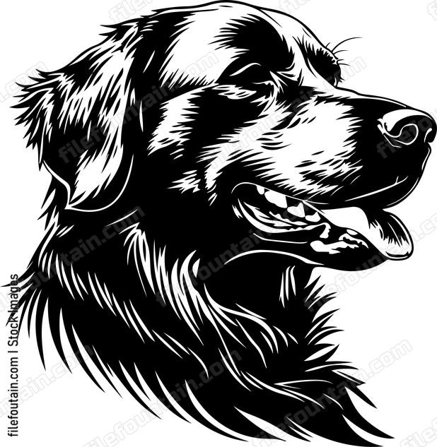Golden Retriever Head