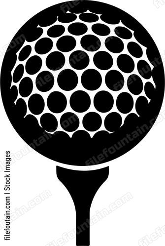 Golf Ball On Tee