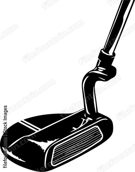 Gold Putter Vector Golf Club Putter Logo Vector Design - FileFountain