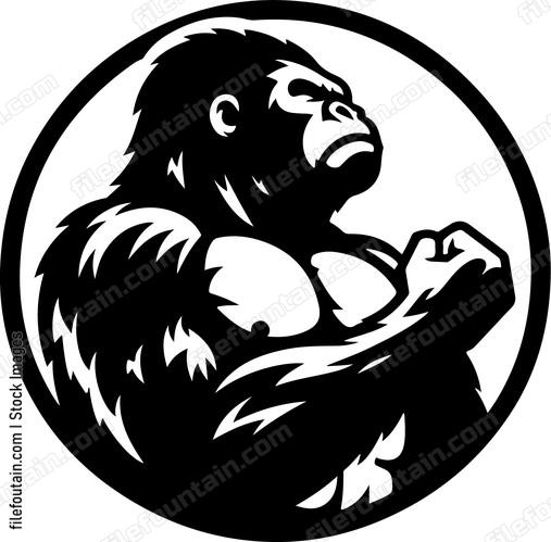 Gorilla Beating Chest