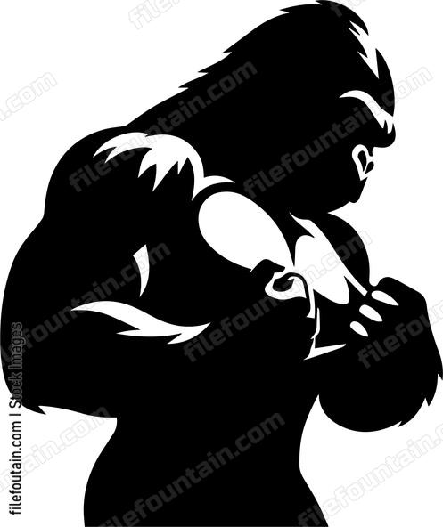 Gorilla Beating Chest