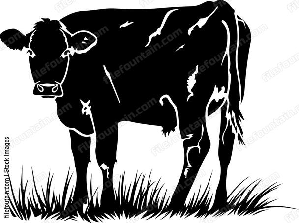 Grazing Cow