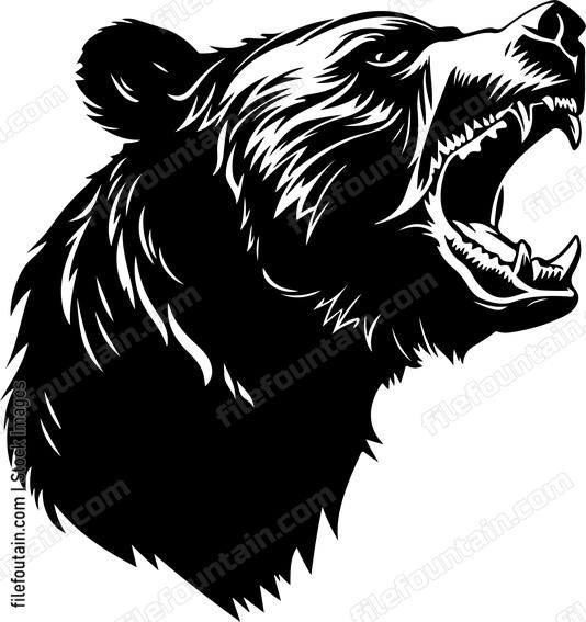 Grizzly Bear Roaring