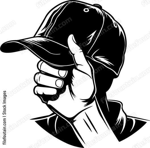 Hand Holding Baseball Hat
