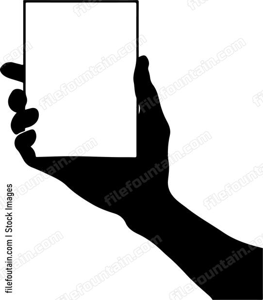 Hand Holding Blank Paper