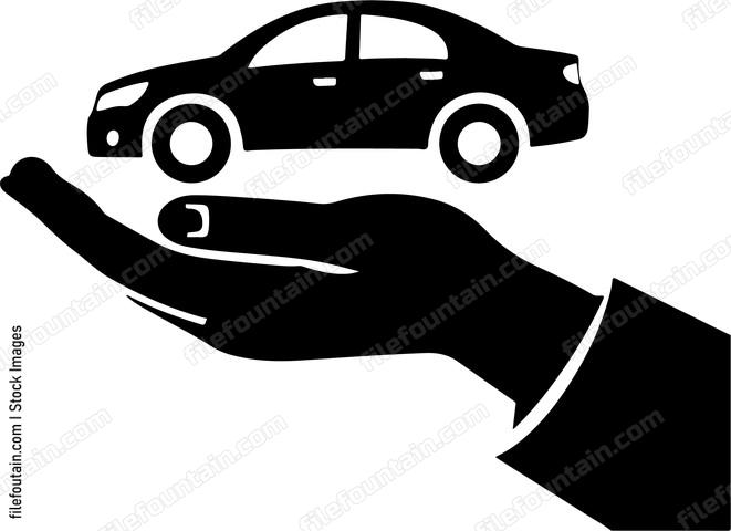 Hand Holding Car