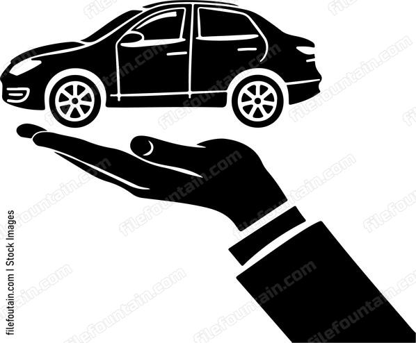 Hand Holding Car