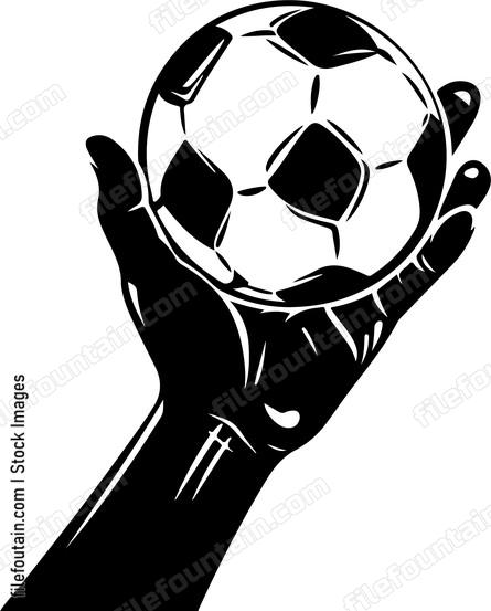 Hand Holding Football