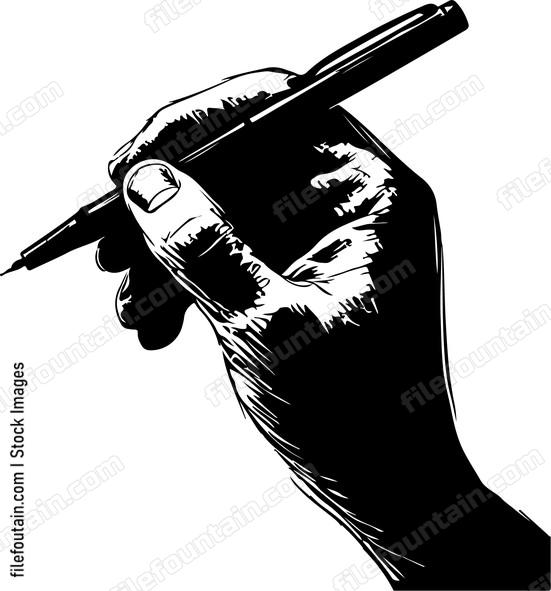 Hand Holding Pen