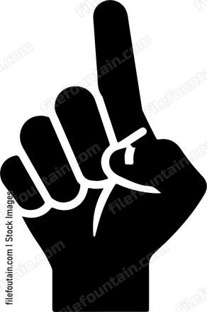 Hand sport mascot finger