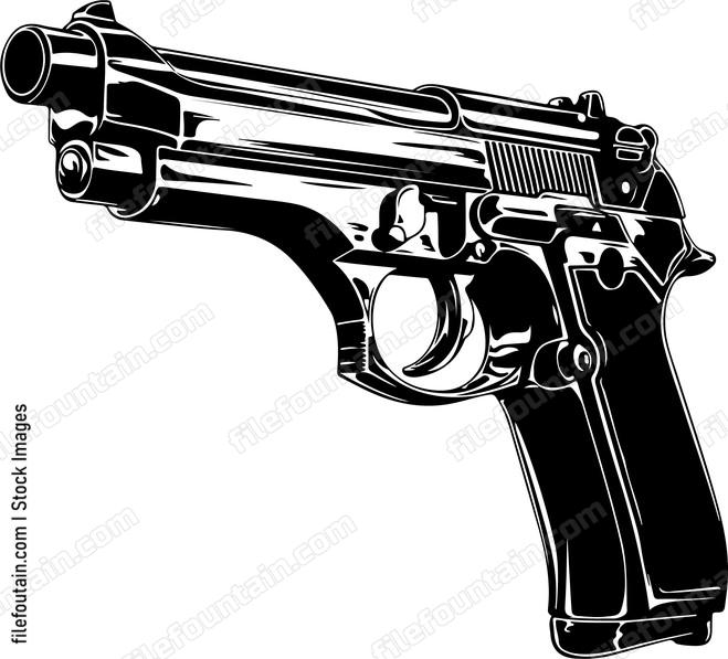 Handgun With Silencer