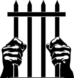 Hands Holding Prison Bars
