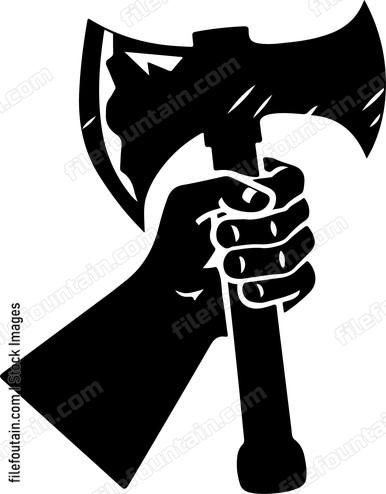 Holding Axe