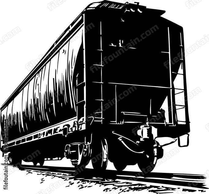 Hopper Car From Train