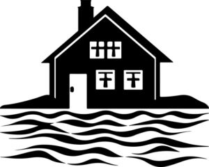 House on top of water