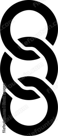 Interlocking circles chain