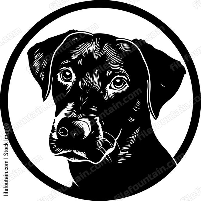 Labrador retriever head