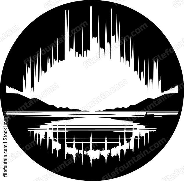 LakexatxnightxwithxthexsubtlexdancexofxNorthernxLightsxreflectingxonxitsxsurfacex