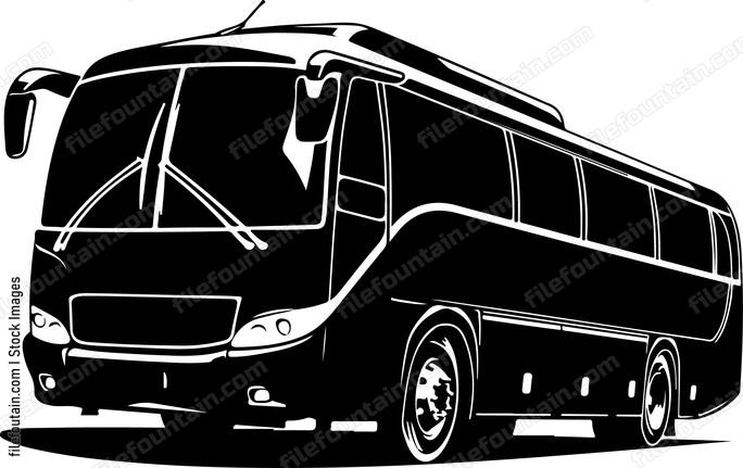 Large bus outline