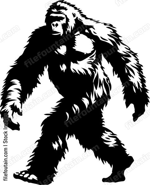 Large hairy sasquatch