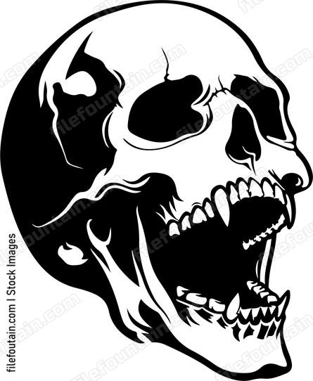 Laughing Vampire Skull