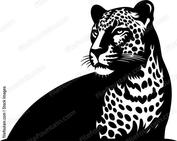 Leopard displaying its majestic spotted coat in full view